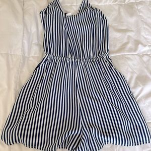 Womens blue & navy romper-